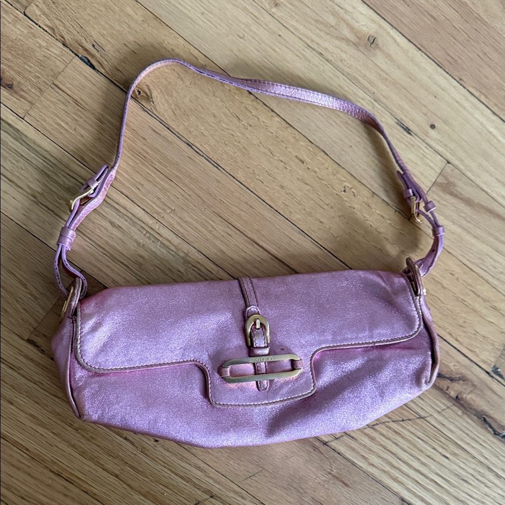 Jimmy Choo Shimmering Pink Mini Shoulder Bag